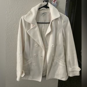 Cream fleece jacket